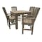 Highwood Usa Lehigh 5pc Square Counter Height Outdoor Patio Furniture Dining Set AD-CNL44-WBR - alternate 1